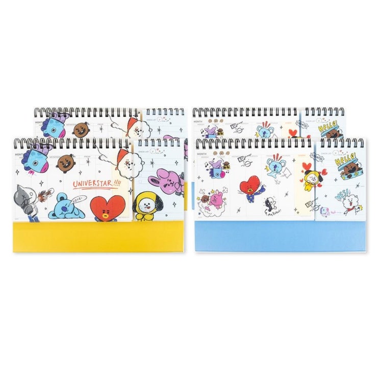  요즘 잘나가는 BT21 스탠딩 위클리 플래너 2종 x 2p 세트   19,750원  