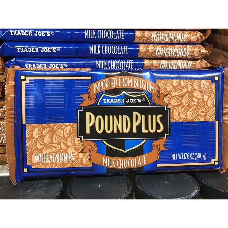 트레이더조 Trader Joes 외국간식 Pound Plus 아몬드 밀크초콜릿, 1개, 500g 추천해요