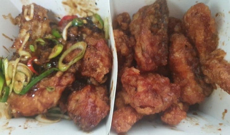 전주 신시가지 치킨 배달 맛집 &lt;BHC Chicken&gt; 골드킹, 맛초킹 반반 비교 후기 (feat. 교촌허니콤보)