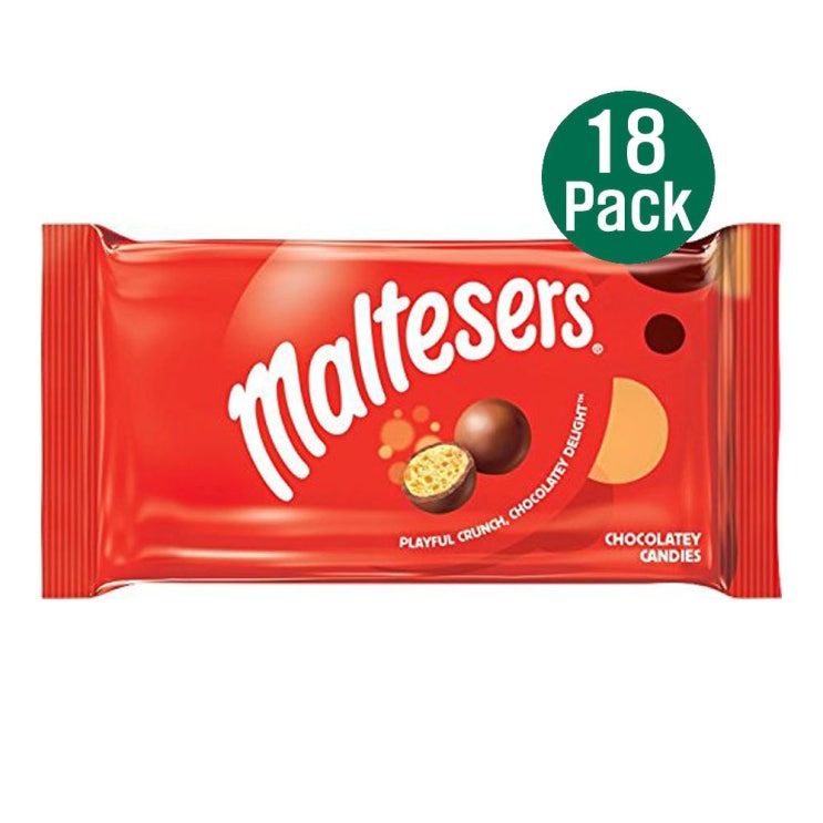   몰티저스 크런치 초콜릿 캔디 볼 40gX18팩 Maltesers Crunch Chocolate Candy 14ozX18P 18팩