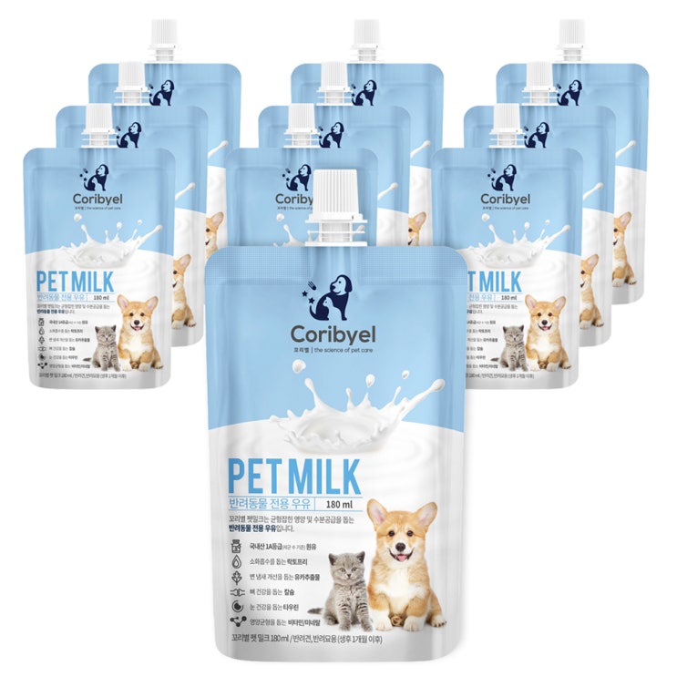 (로켓배송)쿠팡 브랜드 - 꼬리별 펫밀크 180ml, 밀크, 10개입 추천해요 (로켓배송)쿠팡 브랜드 - 꼬리별 펫밀크 180ml, 밀크, 10개입 추천해요
