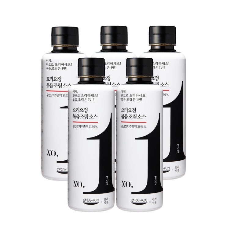 요리요정 NO1. 볶음조림소스 5개 세트, 420ml 추천해요 요리요정 NO1. 볶음조림소스 5개 세트, 420ml 추천해요