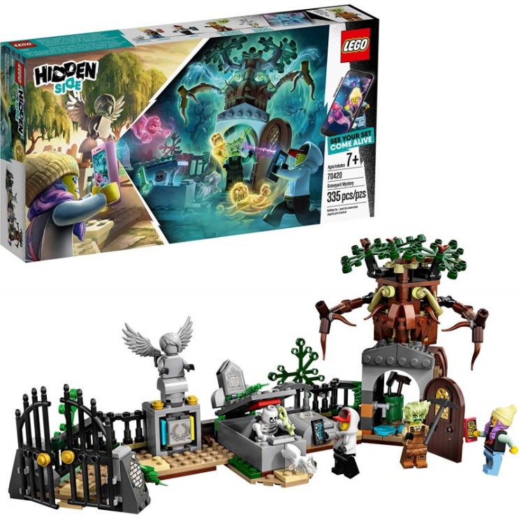  2020년 3월 핫한 레고히든사이드인기아이템 추천 LEGO Hidden Side Graveyard Mystery 70420 빌딩 키트 7 세 이상의 소년과 소녀를위한 앱 토이 대화 형 단일상품 레고히든사이드제품 3월 24일 할인정보, 레고히든사이드 인기순위