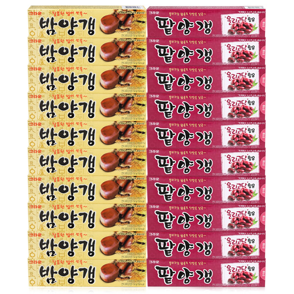 크라운 밤+팥 연양갱 50g, 20개 추천해요 크라운 밤+팥 연양갱 50g, 20개 추천해요