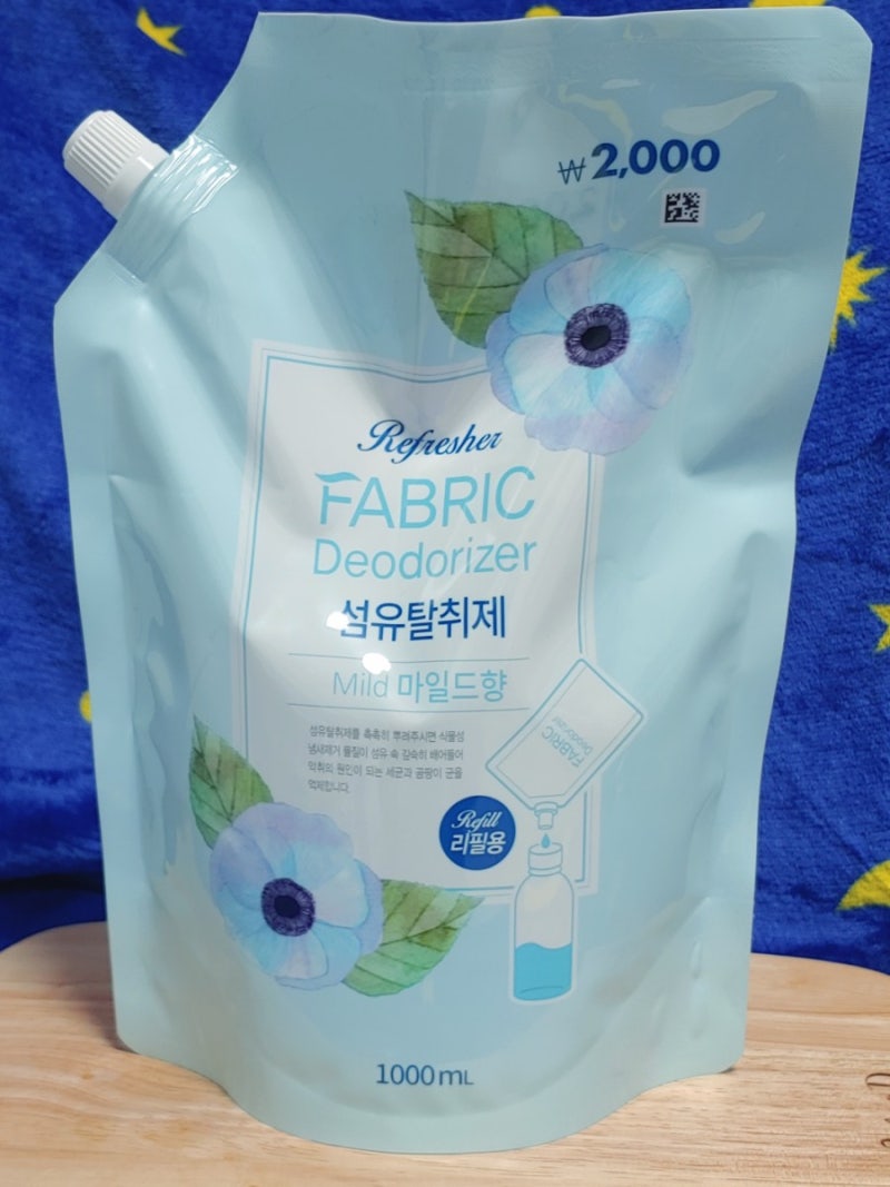 다이소 섬유탈취제 마일드향 리필