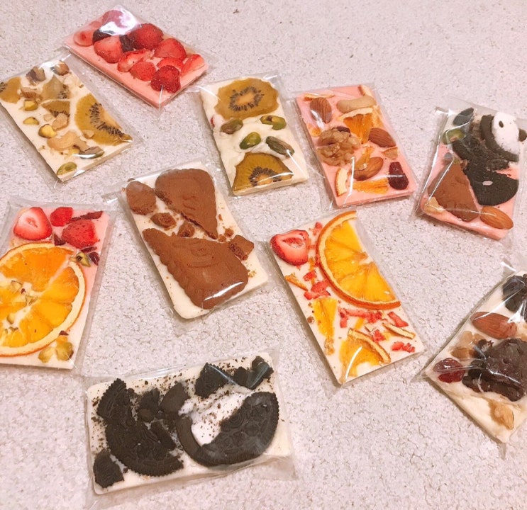  [발렌타인데이/초콜릿만들기] 바크초콜릿,다이어트초콜릿,특별한초콜릿,수제초콜릿,기념일 선물, 초콜릿선물,초콜릿 만들기DIY