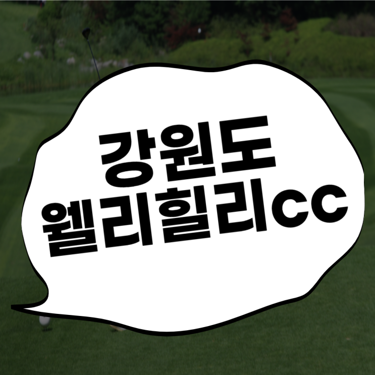  웰리힐리cc 횡성골프장~겨울엔 스키~봄엔 골프다!