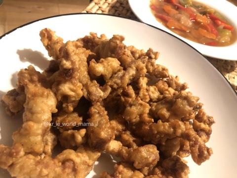  [해외에서]바삭하고 맛있는 탕수육 중화요리 뎀뿌라 백종원 마늘 탕수육 만들기 고기 밑간에 찍먹 부먹 탕수육 수제소스까지