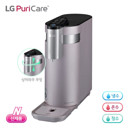   lg정수기추천 LG 퓨리케어 정수기 렌탈 15만원상품권 & 6개월무료 직수관교체, 상하좌우 냉온정수기 (샤이니로즈) / WD503AP_96 