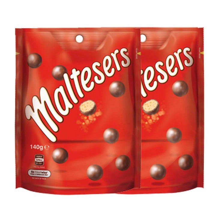   몰티저스 크런치 초콜릿 캔디 볼 140gX2팩 Maltesers Crunch Chocolates Candies 49ozX2P 2팩