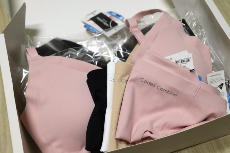  코데즈컴바인이너웨어 썸머비비(BB)브라/ 여자 속옷 추천 노와이어 프리컷 팬티브라 후기 진짜짱 편해요^^