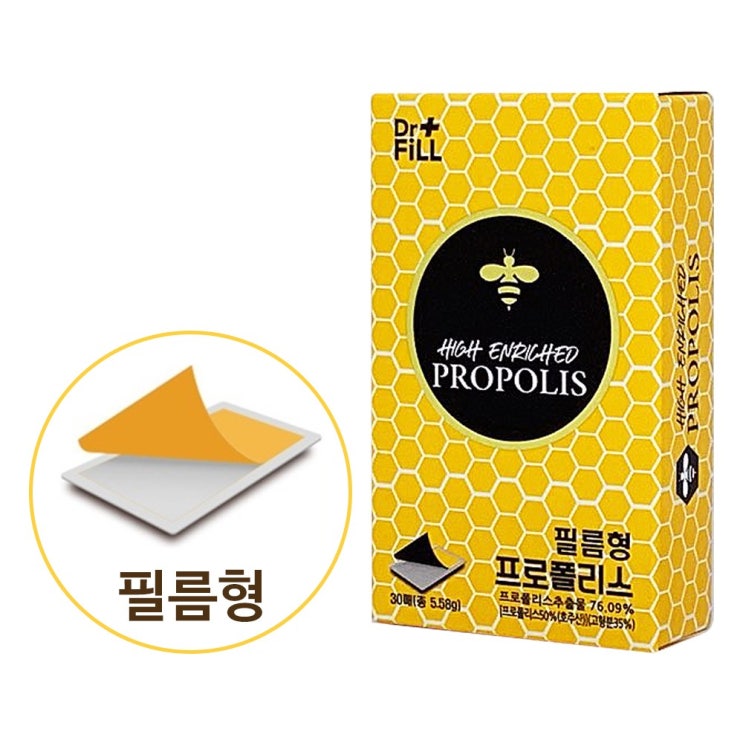 닥터필 필름형 프로폴리스 0.186g x 30매 비타민E함유, 1개 추천해요 닥터필 필름형 프로폴리스 0.186g x 30매 비타민E함유, 1개 추천해요