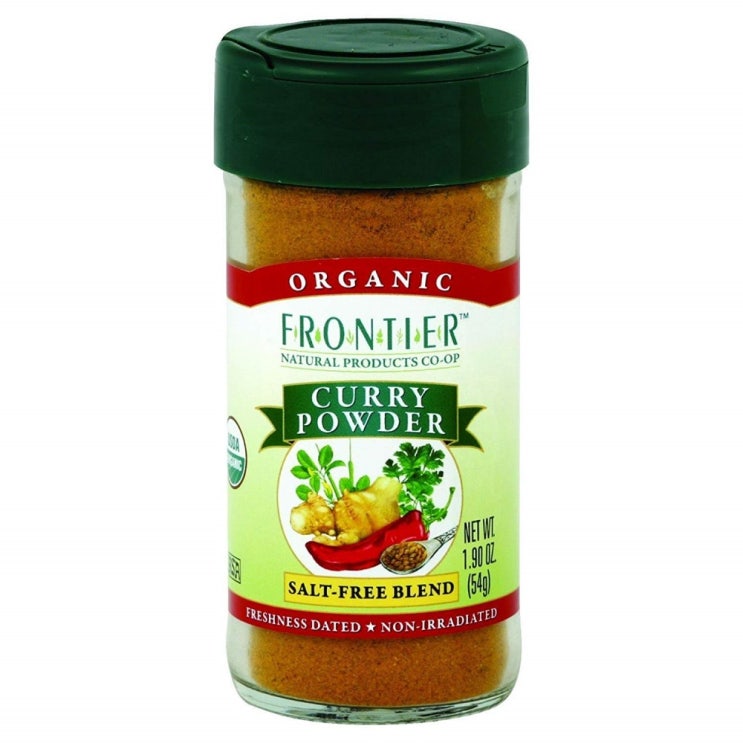  Frontier Natural 오가닉 커리 파우더 솔트 프리 블렌드, 54g, 1개