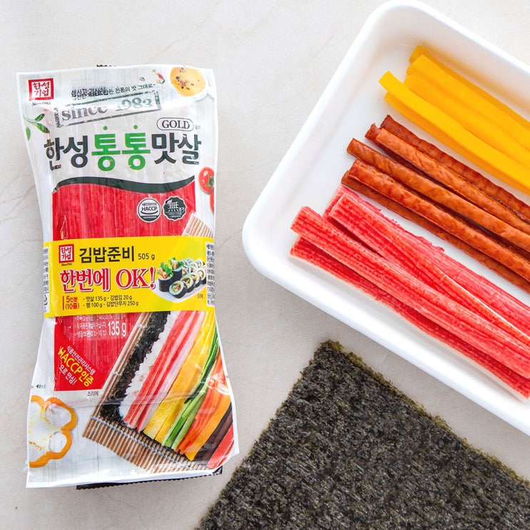 (로켓배송)한성기업 김밥패키지 5인분, 505g, 1세트 추천해요