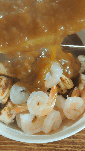 채담야채카레&맛있닭의 콜라보(동생이사줌)