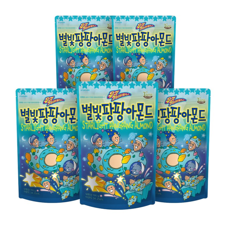 [인기짱 꿀템] 탐스팜 별빛팡팡 아몬드 190g 5개 알뜰 쇼핑 소식!
