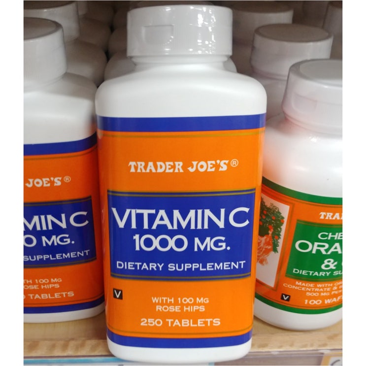  트레이더조 비타민C 1000mg 250정 Trader Joes Vitamin C 250ct 1개
