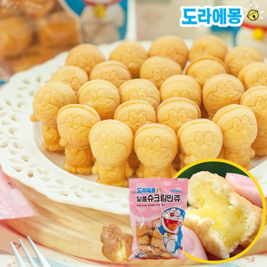 [K쇼핑][만쥬데이]도라에몽 달콤슈크림만쥬130gx5봉(총650g), 단일상품 추천해요