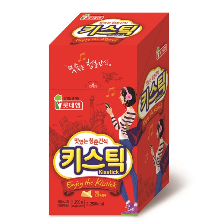 롯데 햄 키스틱 소시지, 60g, 20개입 추천해요