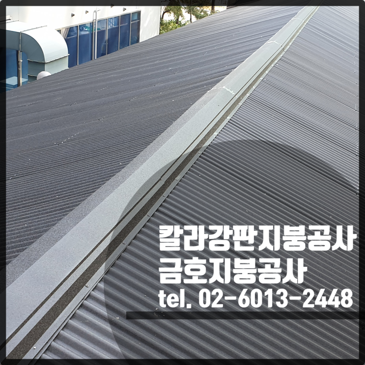  칼라강판 지붕공사 전문회사 / 금호지붕공사