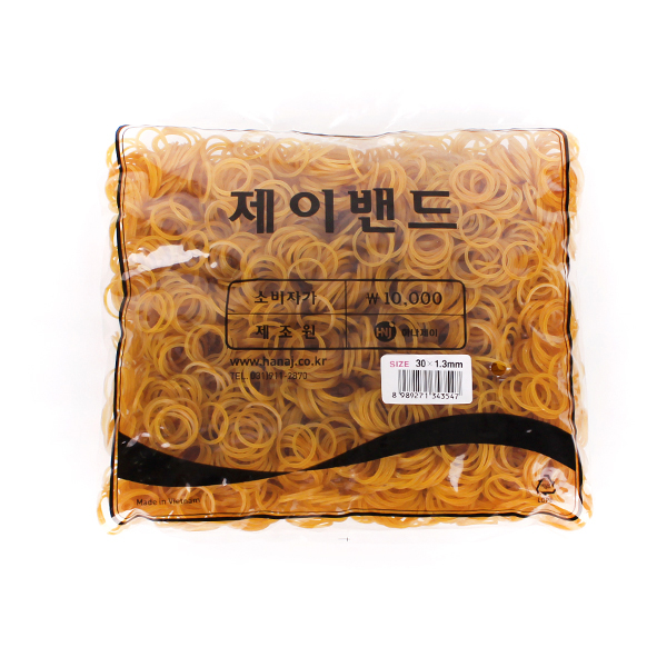  [품절예상][가성비굿]제이밴드 10000 고무밴드 30 x 1.3 mm, 노란색, 1개 제품을 놓치지 마세요~~