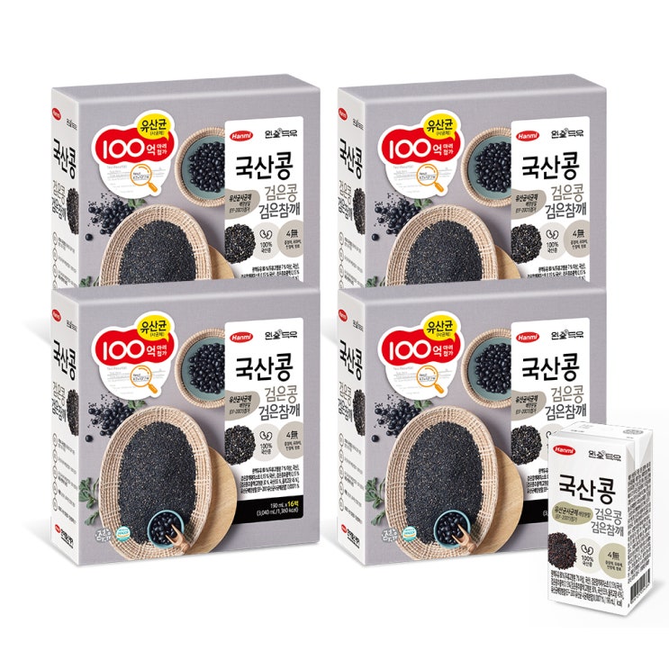  완전두유 검은콩 검은참깨 두유 190ml 64개입