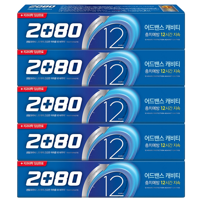 (로켓배송)2080 어드밴스 캐비티 치약, 160g, 5개입 추천해요 (로켓배송)2080 어드밴스 캐비티 치약, 160g, 5개입 추천해요