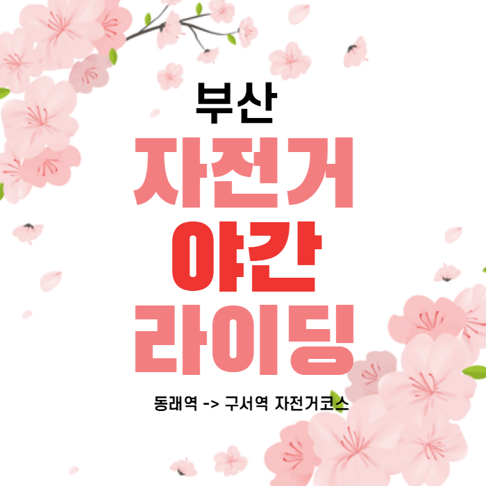 부산 동래-구서역 야간 라이딩 코스 부산 동래-구서역 야간 라이딩 코스