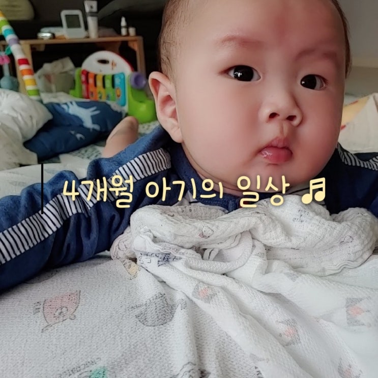  4개월 아기 하루  4개월 아기 일상 이야기