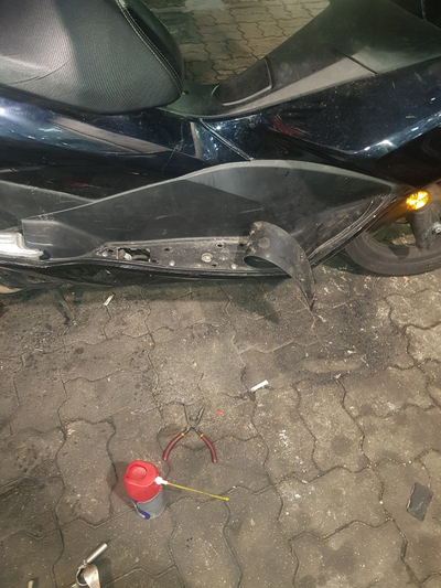  상계동 오토바이 pcx125 출장수리로 타이어교체