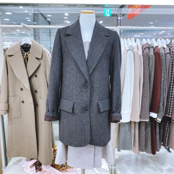  아무나패 케네스레이디 모던체크겨울자켓ewjkjk03a 218,400