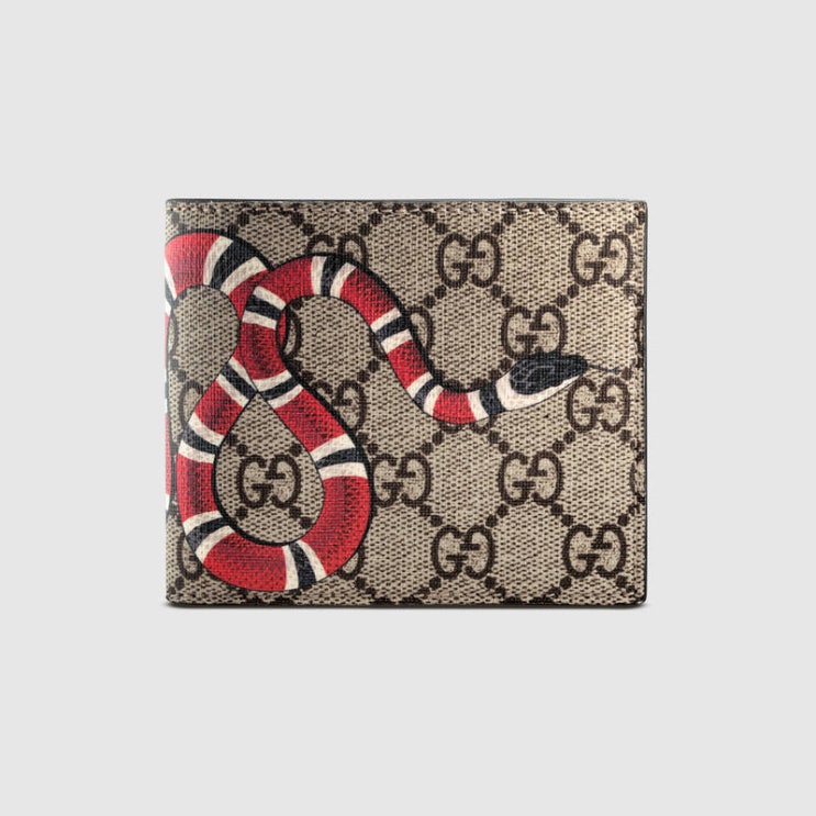  Gucci 구찌 스네이크 프린트 GG 슈프림 월릿 Supreme 451268 K551N 8666