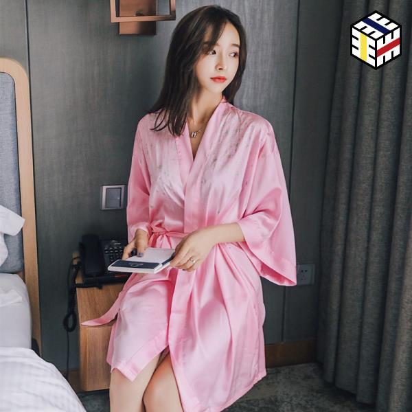  여자 실크 잠옷 Vimi XI Mengyao 같은 홈 슈트 일본식 바람 추천해요