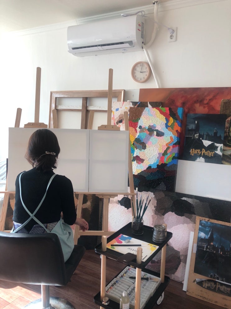  [유화] 나의 첫 유화, 알프스산맥