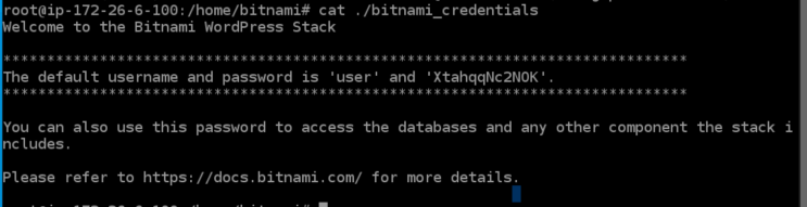  lightsail bitnami lamp mysql 비밀번호 초기화하기 찾기