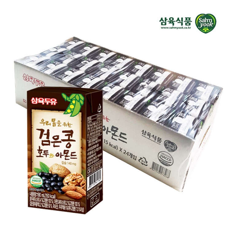 삼육두유 검은콩 호두 아몬드 140ml x 24팩 추천해요