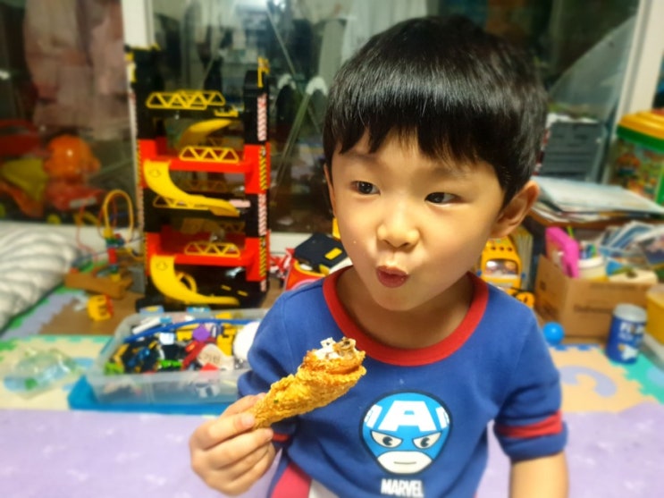  하루를 마감하며 영접하는 치맥님^^(feat. 둘째준준)