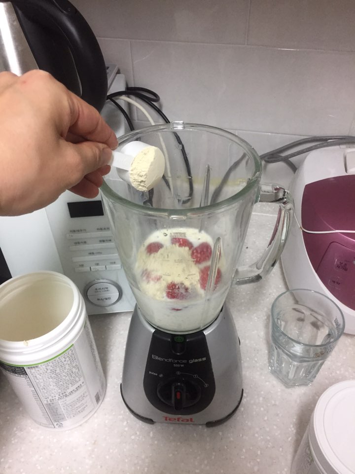  대전허벌라이프 단백질식사 딸기쉐이크맛있게만들기 건강한아침식사  #천안허벌라이프