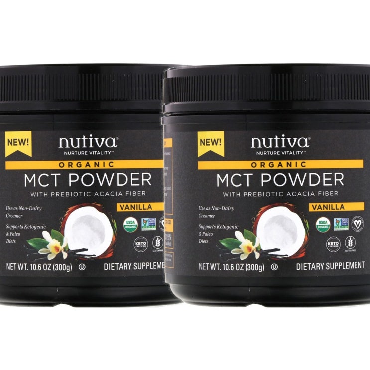  알뜰쇼핑정보,  뉴비타 Nutiva 유기농 MCT 분말 바닐라 106oz300g 2개 1개 상품상세참조 : 오늘의 할인