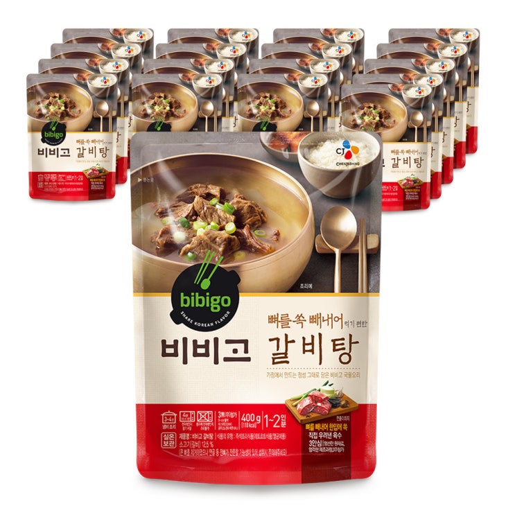 (로켓배송)비비고 갈비탕, 400g, 18개 추천해요