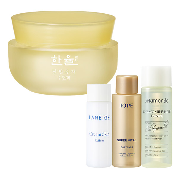 (로켓배송)한율 달빛유자 수면팩 60ml + 아모레퍼시픽 기초케어 3종, 1세트 추천해요 (로켓배송)한율 달빛유자 수면팩 60ml + 아모레퍼시픽 기초케어 3종, 1세트 추천해요