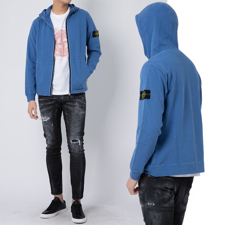  명품클라쓰 19SS 701564160 V0143 스톤아일랜드 와펜 후드 집업