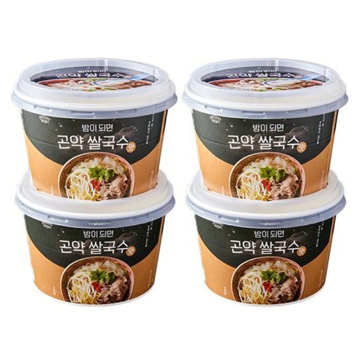  그로서리서울 밤이되면 곤약 쌀국수 맛 195g 4개입