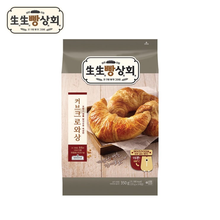   생생빵상회 커브크로와상70gX5개350g2봉 2봉