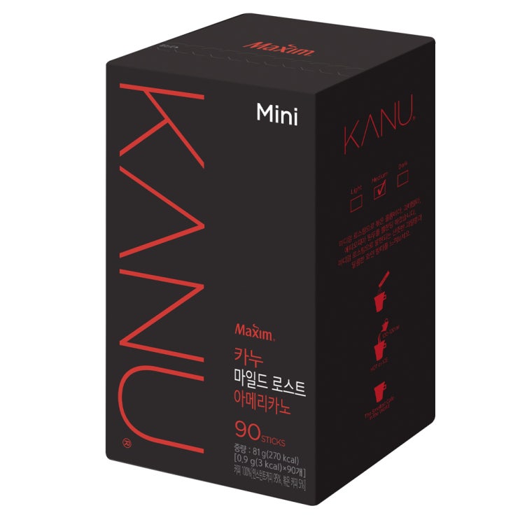 (로켓배송)카누 미니 마일드 로스트 아메리카노, 0.9g, 90개 추천해요 (로켓배송)카누 미니 마일드 로스트 아메리카노, 0.9g, 90개 추천해요