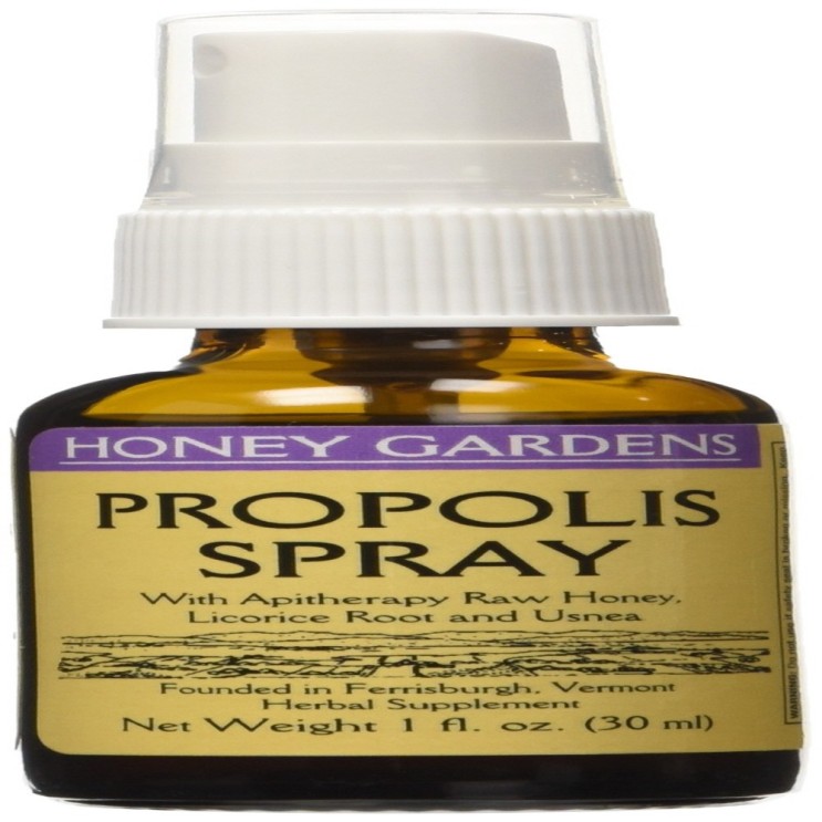 Honey Gardens Propolis Spray 1-Ounce 2 Pack 비염에좋은약 비염에좋은영양제 프로폴리스6000 면역력높이는영양제 코스트코프로폴리스 트루블루프로폴리스, 1개, 1