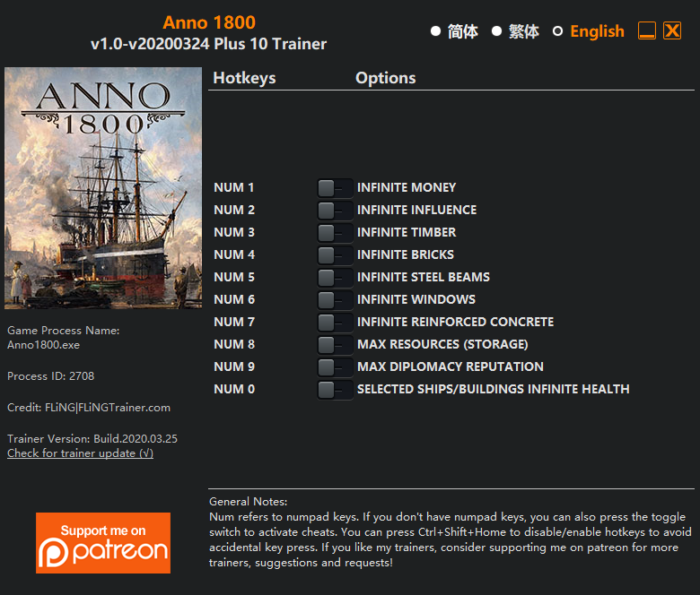 아노 1800 V1 0 V20200324 10 트레이너 Anno 1800 V1 0 V20200324 Plus 10 Trainer 네이버 블로그