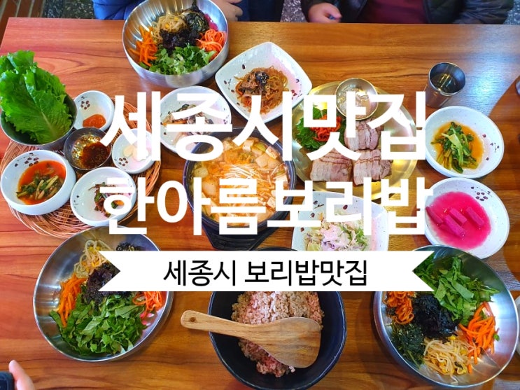  [아름동맛집]한아름보리밥 세종시 보리밥맛집 추천