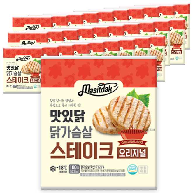 맛있닭 닭가슴살 스테이크 오리지널, 100g, 30팩 추천해요 맛있닭 닭가슴살 스테이크 오리지널, 100g, 30팩 추천해요