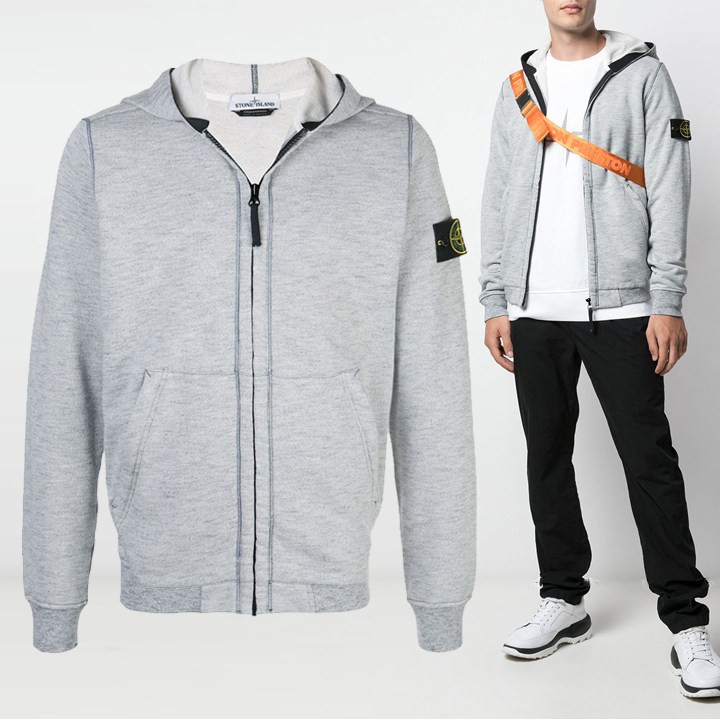  돈패 Stone Island 스톤19FW와펜 보카시 기모 후드집업 711564237 V0060